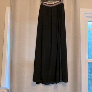 Black maxi skirt